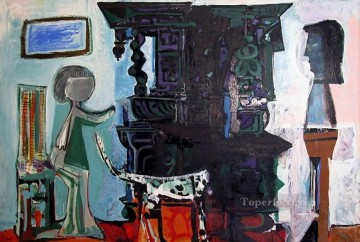 パブロ・ピカソ Painting - ヴォーヴナルグのビュッフェ 1959年 パブロ・ピカソ